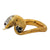 1950's Diamond Sapphire Ruby Snake Ring 18 Karat Two Tone Ring