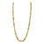 18 Karat Yellow Gold Textured Paperclip Link 40 Inch Necklace
