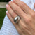 Bvlgari 18 Karat White Gold Brushed Finish Dome Cabochon Ring Size 52 (6)