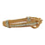 Diamond Braided 14 Karat Yellow Gold Estate Bangle Bracelet