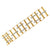 Italian Diamond 18 Karat Two Tone Gold Ladder Style Link Bracelet