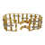 Italian Diamond 18 Karat Two Tone Gold Ladder Style Link Bracelet