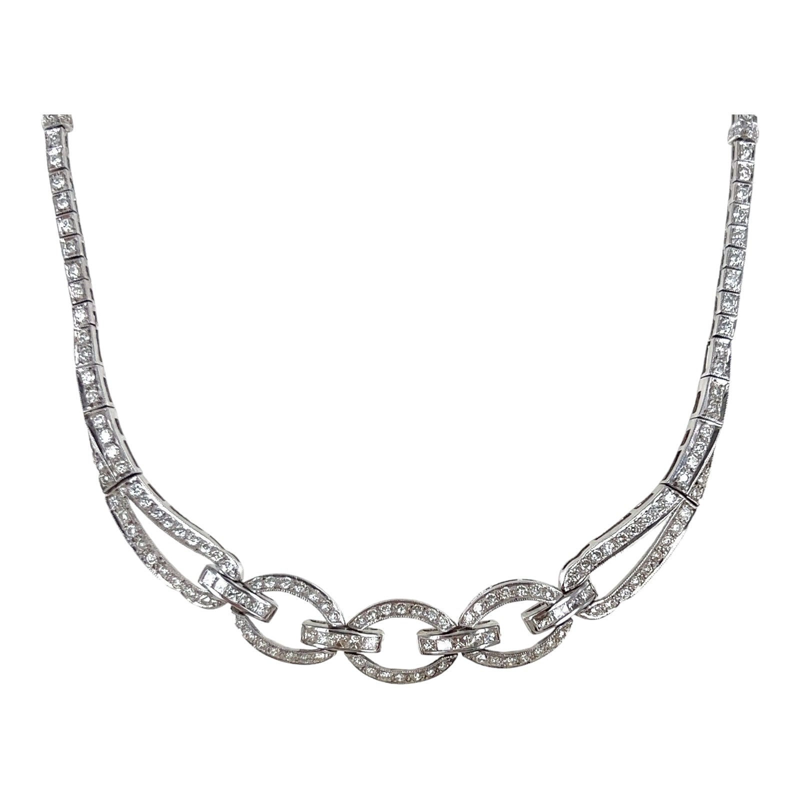 Estate white shop gold necklace