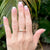 Tiffany & Co. Atlas Diamond 18KYG X Closed Band Ring Size 8.5