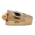 Three Pearl Diamond 14 Karat Yellow Gold Band Ring