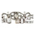1940's Diamond Platinum Vintage Estate Bracelet 14.50 CTW