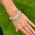 1940's Diamond Platinum Vintage Estate Bracelet 14.50 CTW