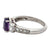 Violet Sapphire Diamond Platinum Cocktail Ring