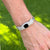 1940's Diamond Onyx Platinum Vintage Bracelet