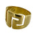 18 Karat Yellow Gold Greek Key Design Estate Band Ring