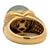 Black South Sea Pearl Diamond 18 Karat Yellow Gold Contemporary Cocktail Ring