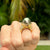 Black South Sea Pearl Diamond 18 Karat Yellow Gold Contemporary Cocktail Ring