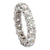 2.70 CTW Round Brilliant Cut Diamond Eternity Wedding Band 18KWG Size 3.75