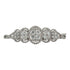 3.50 CTW Diamond Oval 14KWG Modern Bangle Bracelet