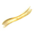 18 Karat Yellow Gold Concave Wave Bangle Bracelet
