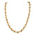 Textured 14 Karat Yellow Gold Bead Necklace