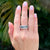 Wellendorf Blueberry Diamond Enamel Spinning Wedding Band Ring