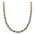 Italian Pavé Diamond 14 Karat Yellow Gold Link Necklace