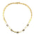 Italian Pavé Diamond 14 Karat Yellow Gold Link Necklace
