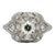 Art Deco Diamond Platinum Estate Cocktail Ring