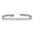 9.83 CTW Rectangular Link 18 Karat White Gold Modern Bracelet