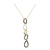 Diamond 18 Karat Yellow & White Gold Modern Pendant Necklace