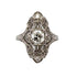 Art Deco Old European Cut Diamond Platinum Filigree Ring