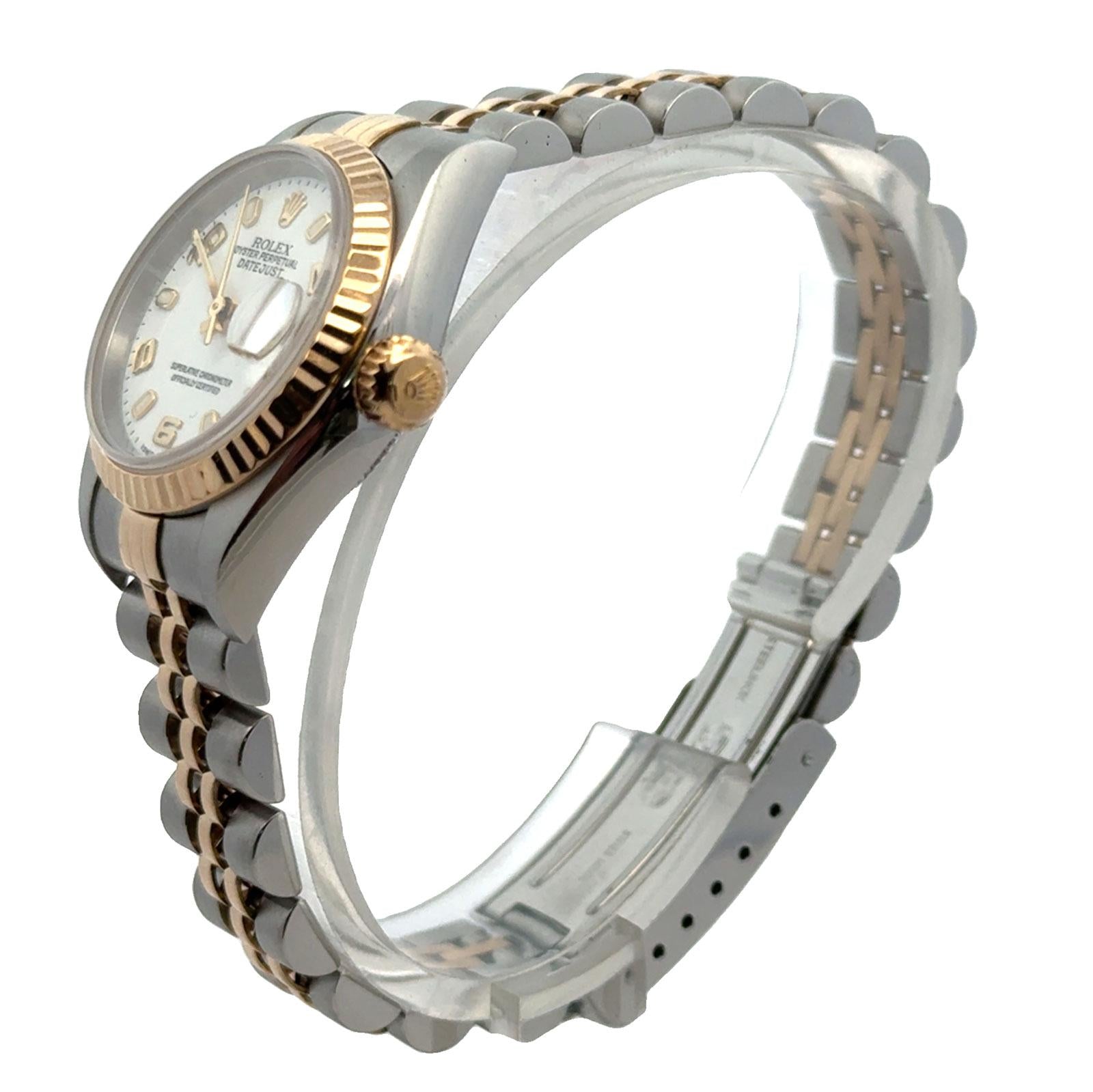 Rolex Datejust Ladys 26mm 79173 Stainless Steel 18KYG Circa 2002