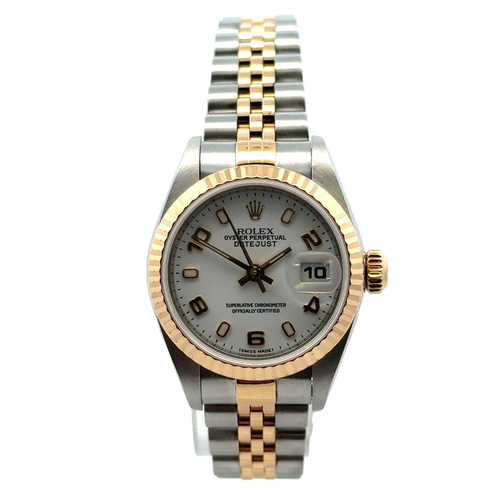 Rolex Datejust Ladys 26mm 79173 Stainless Steel 18KYG Circa 2002
