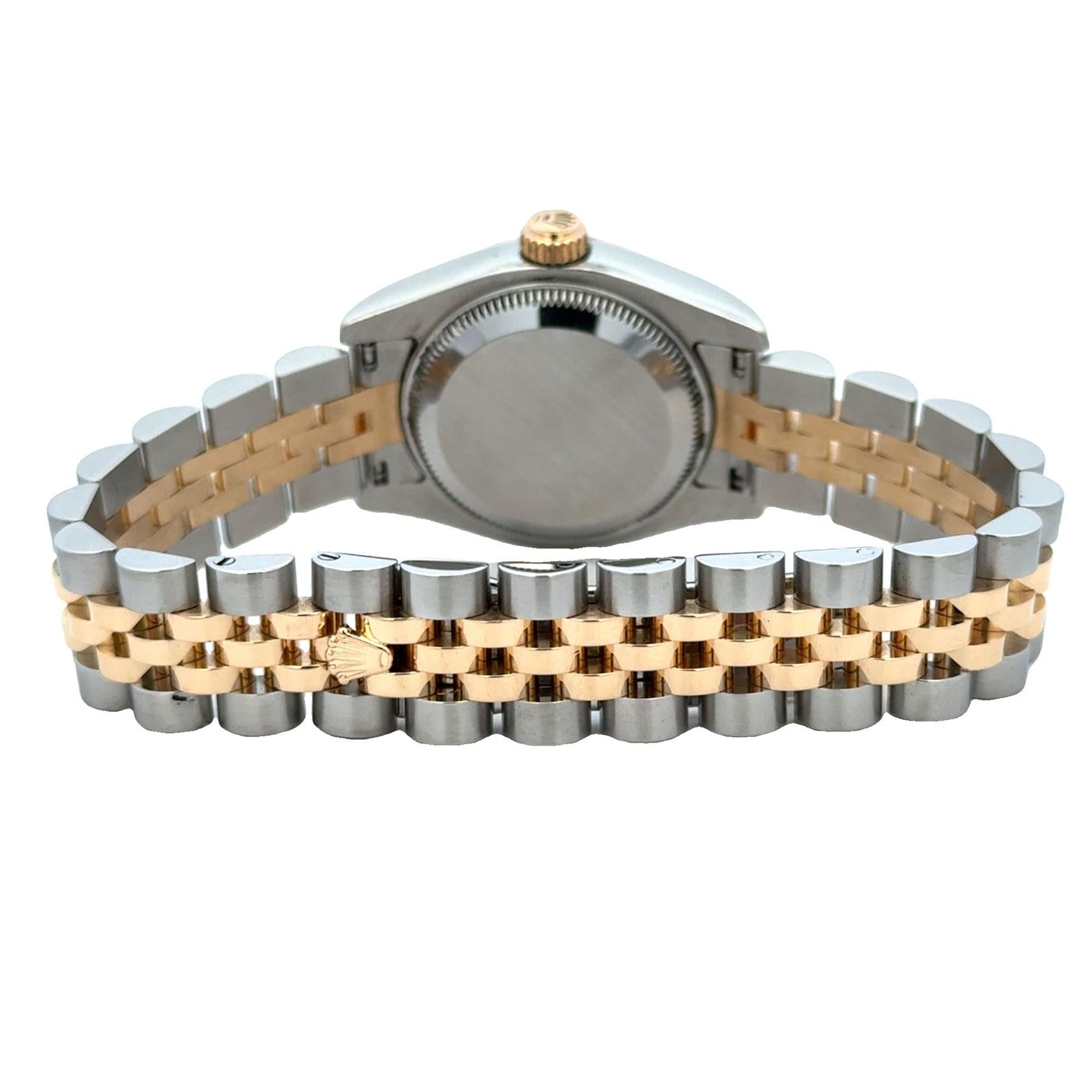 Rolex Ladys 26mm Datejust 179173 Mother Of Pearl Diamond Dial Two-Tone Modern