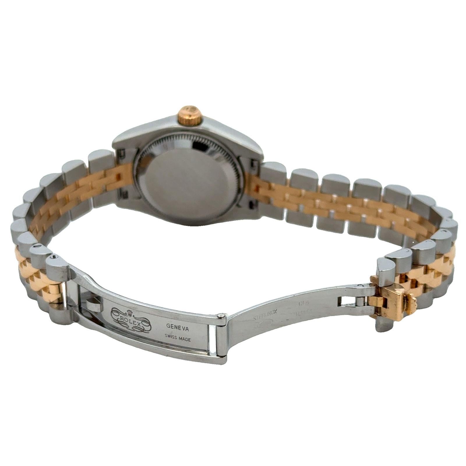 Rolex Ladys 26mm Datejust 179173 Mother Of Pearl Diamond Dial Two-Tone Modern