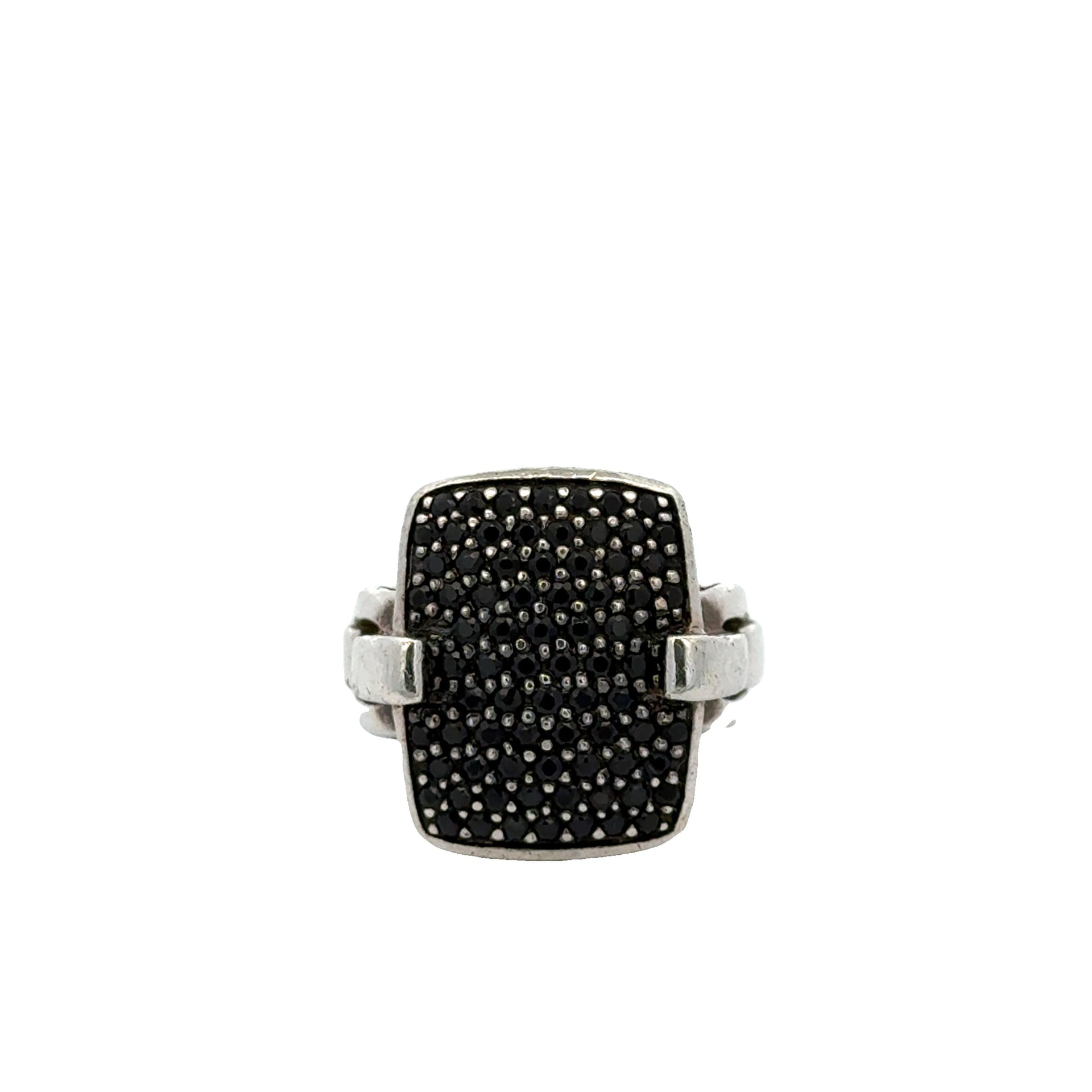 John Hardy Sterling Silver Spinel Gemstone Modern Ring