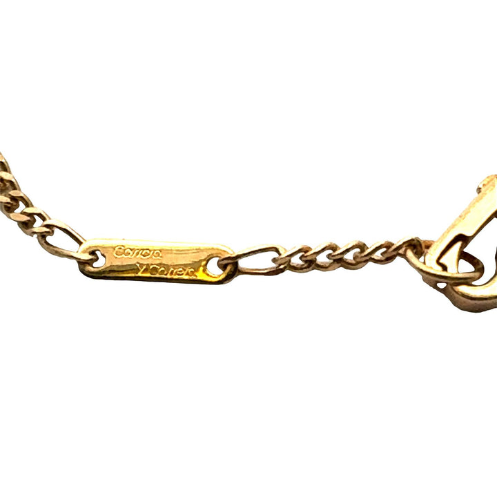 Carrera Y Carrera Diamond Las Manos Hand With Pearl Pendant Necklace Vintage 18K