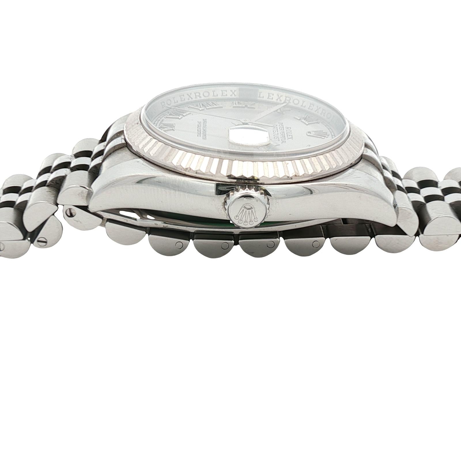 Rolex Datejust 36mm 116234 Rhodium Roman Dial Jubilee Bracelet Circa 2007