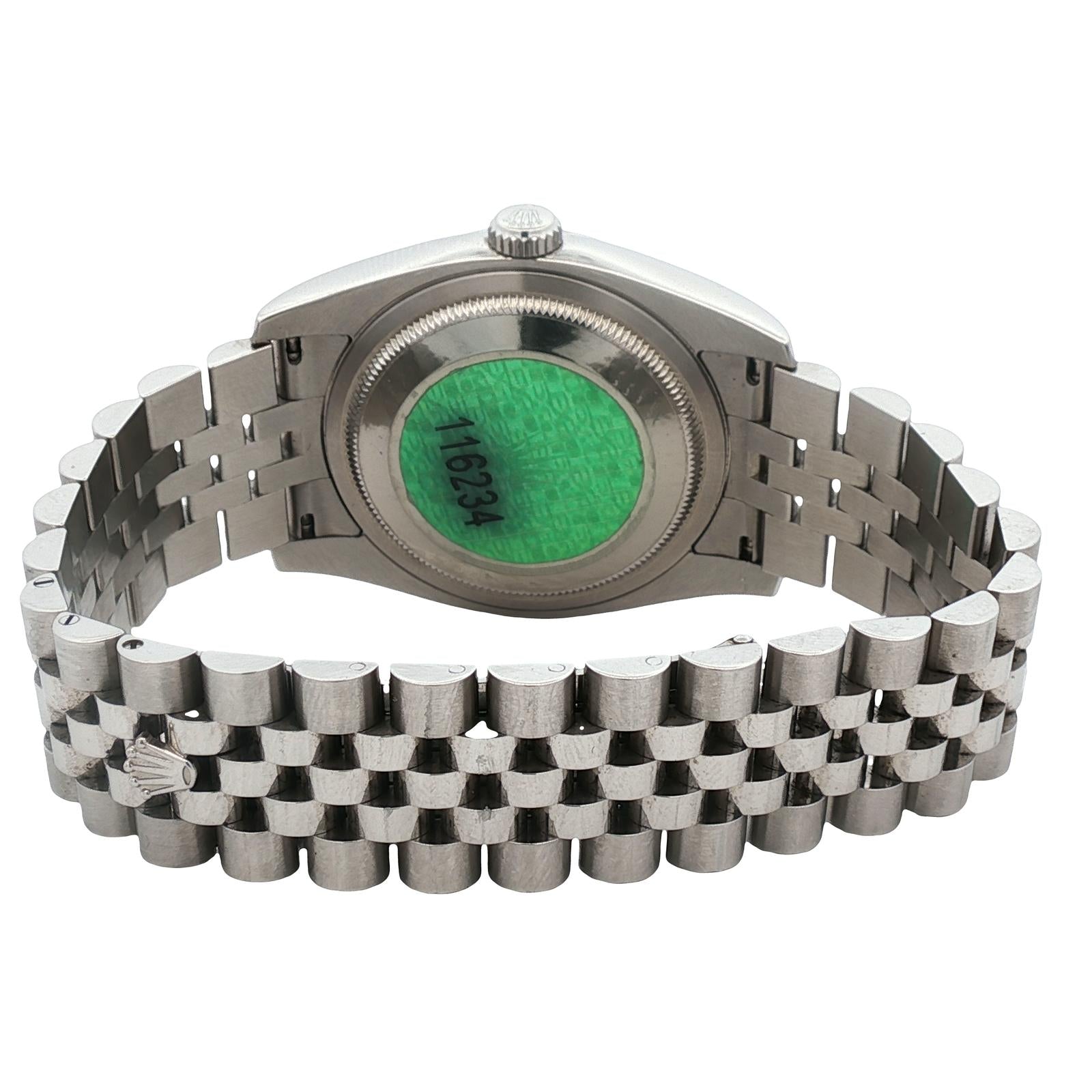 Rolex Datejust 36mm 116234 Rhodium Roman Dial Jubilee Bracelet Circa 2007