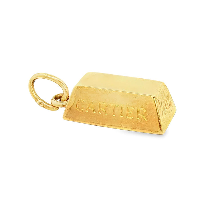 1970's  Cartier One-Half Ounce 18KYG Gold Bar Vintage Charm