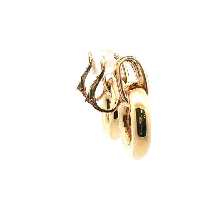 Tiffany & Company Italy Sapphire 18KYG Vintage Door Knocker Ear-Clip Earrings