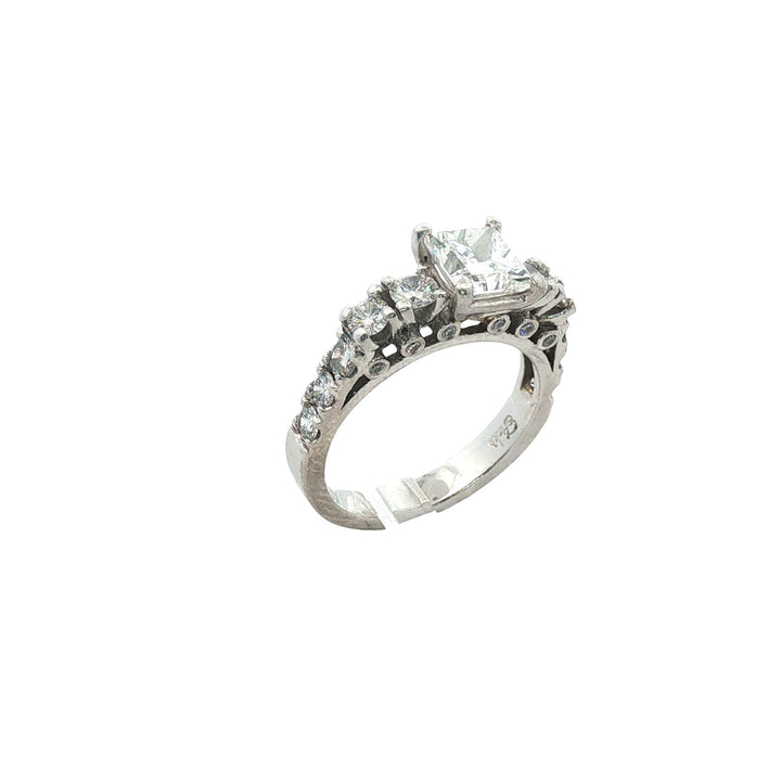 1.32 Carat Princess-Cut Diamond Platinum Engagement Ring GIA Certified