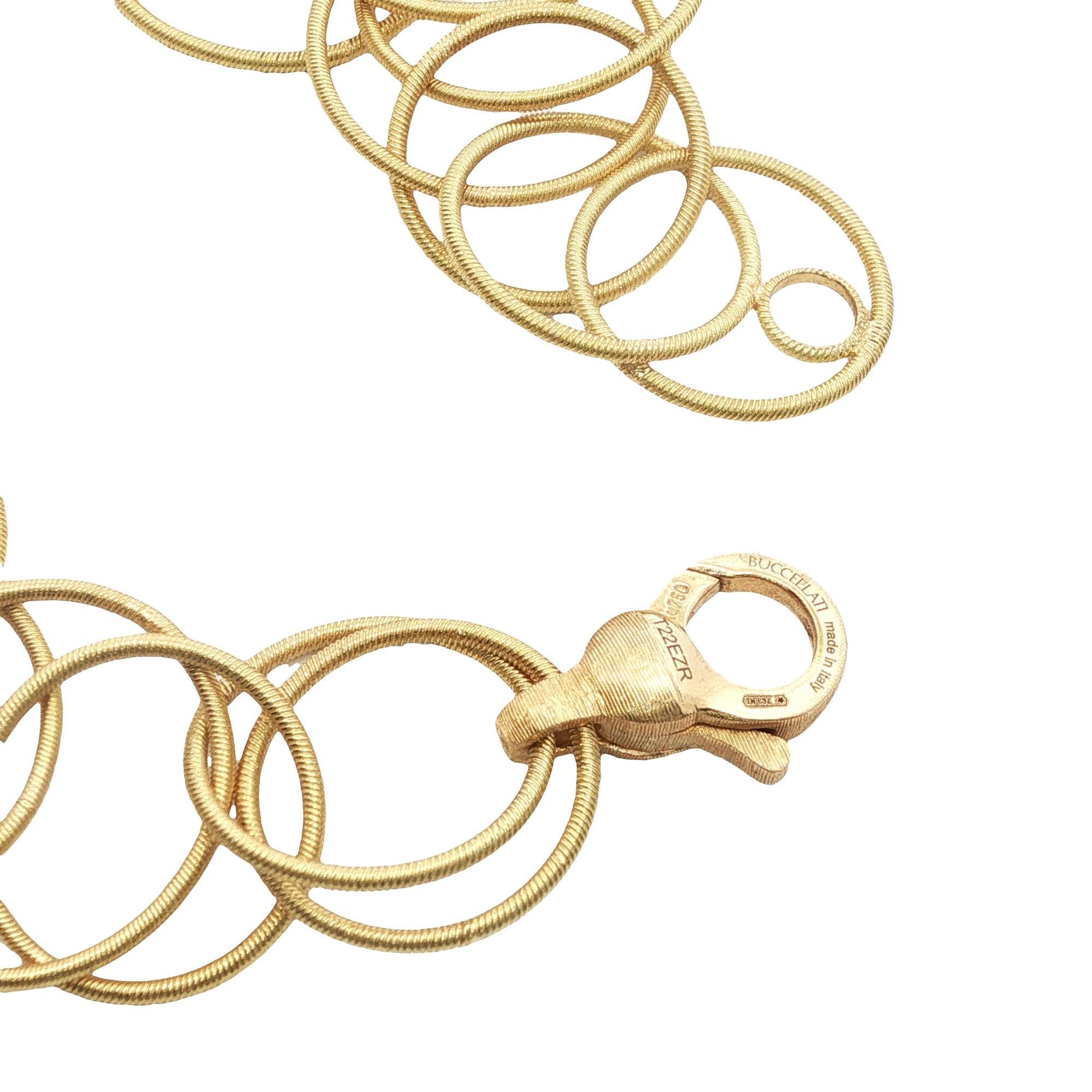 Buccellati Hawaii 18K Yellow Gold Bracelet with Small Rings