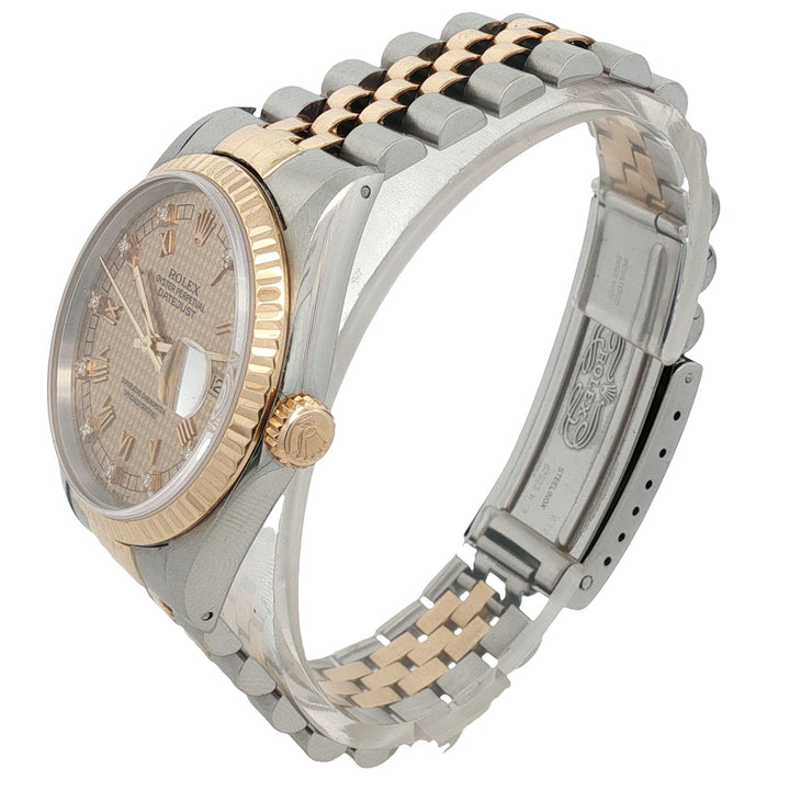 Rolex Datejust 36mm Two Tone Factory Diamond Dial