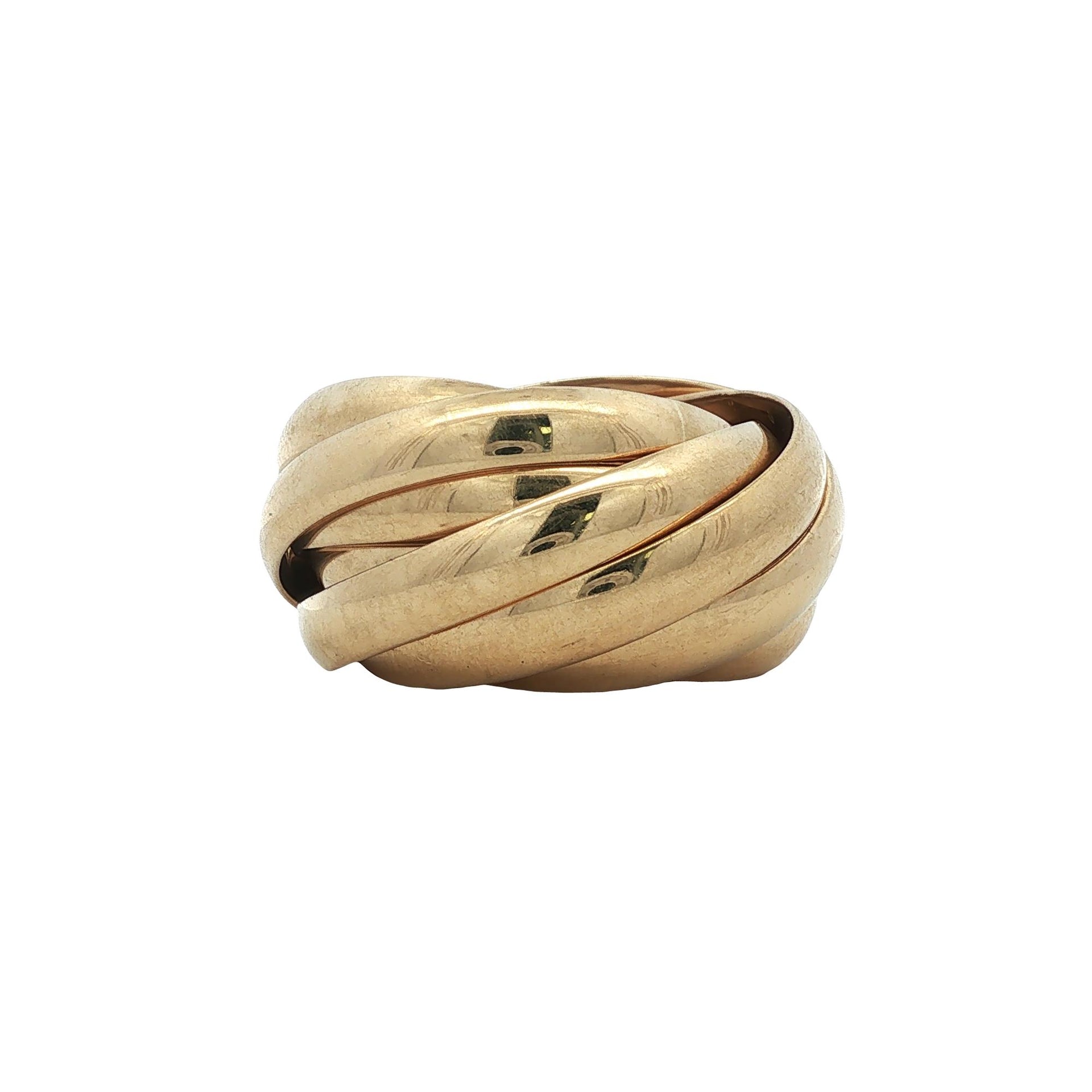 Tiffany & Company Paloma Picasso Melody 18 Karat Yellow Gold Rolling Band Ring