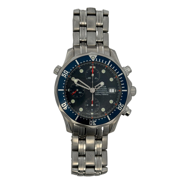 Omega Seamaster 'James Bond' Chronograph 41mm Blue Dial/Bezel SS Watch