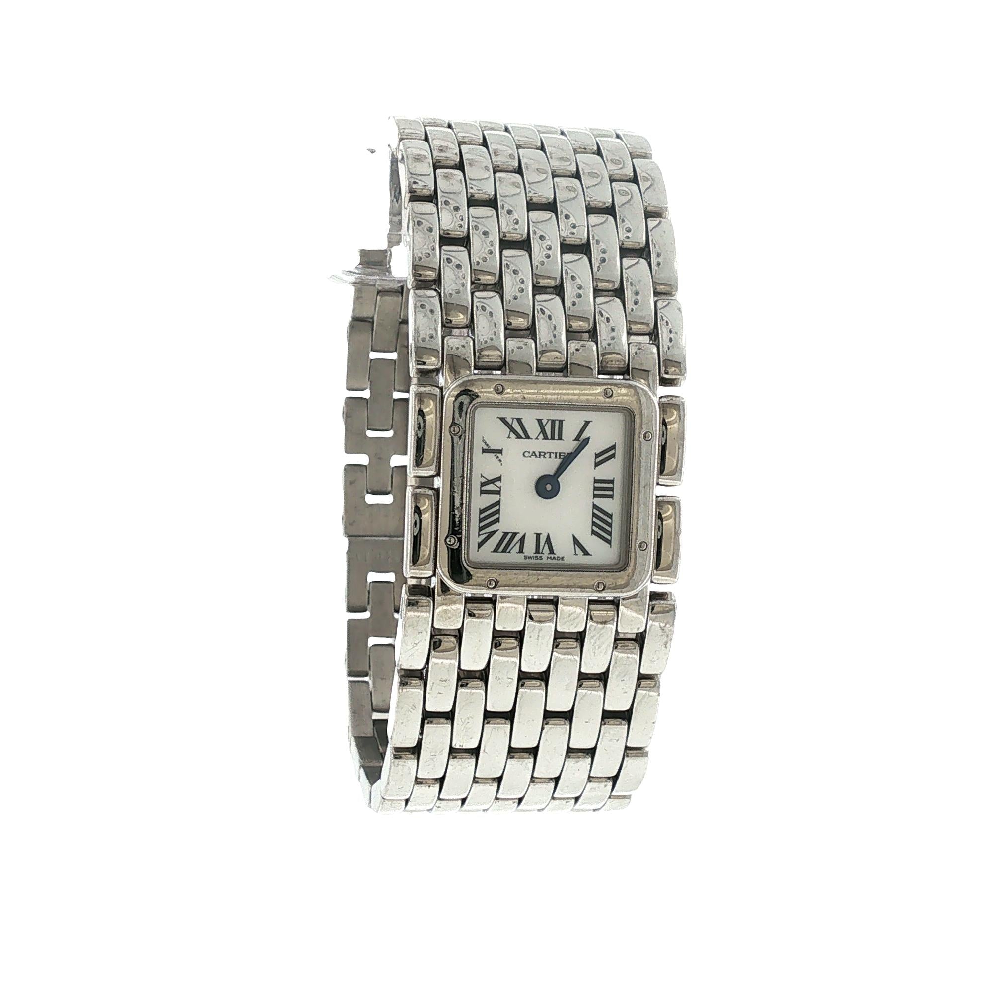 Cartier Panthère Ruban Stainless Steel Ladies Watch