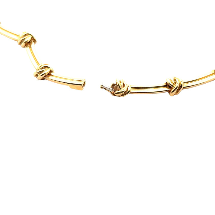 Tiffany & Company Atlas Link 18 Karat Yellow Gold Vintage Necklace