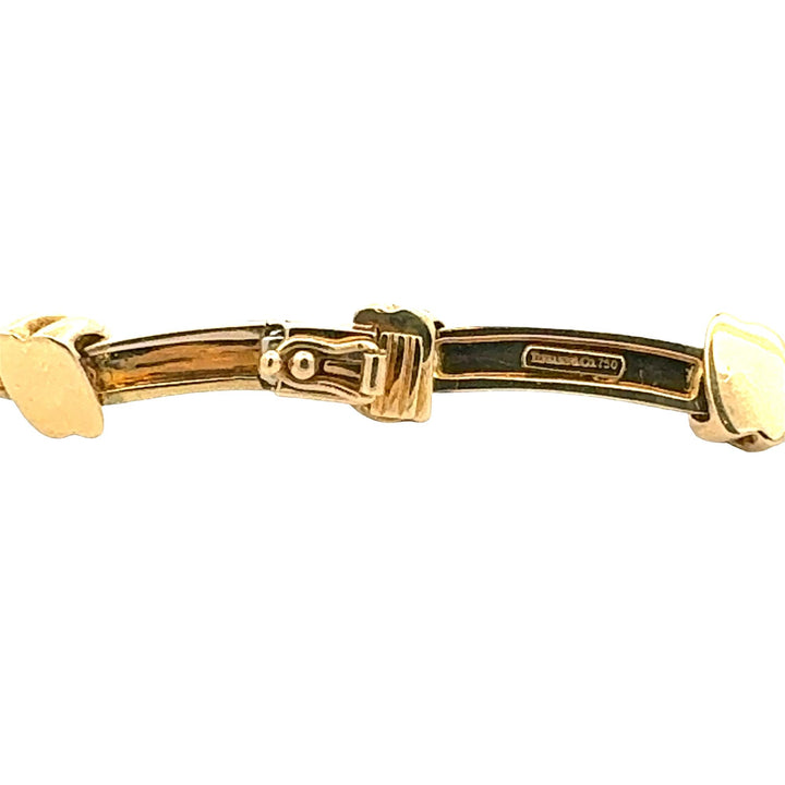 Tiffany & Company Atlas Link 18 Karat Yellow Gold Vintage Necklace