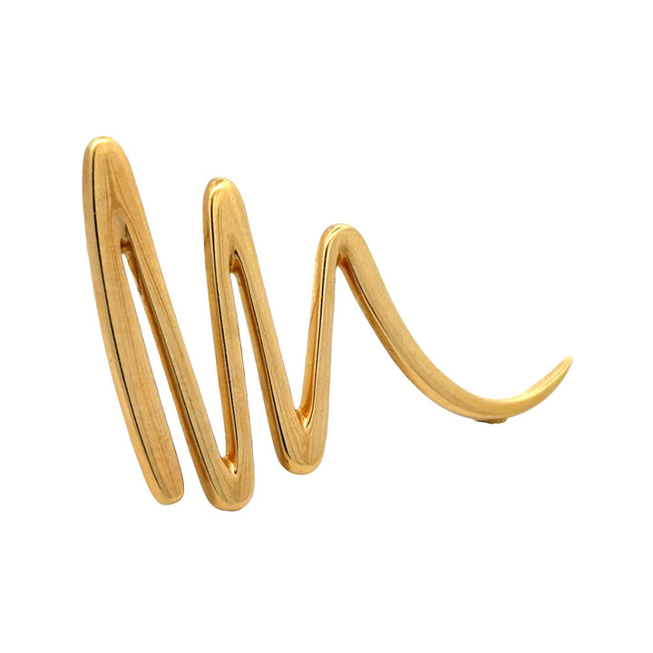 Tiffany & Company Paloma Picasso Zig Zag 18KYG Vintage Brooch Pin