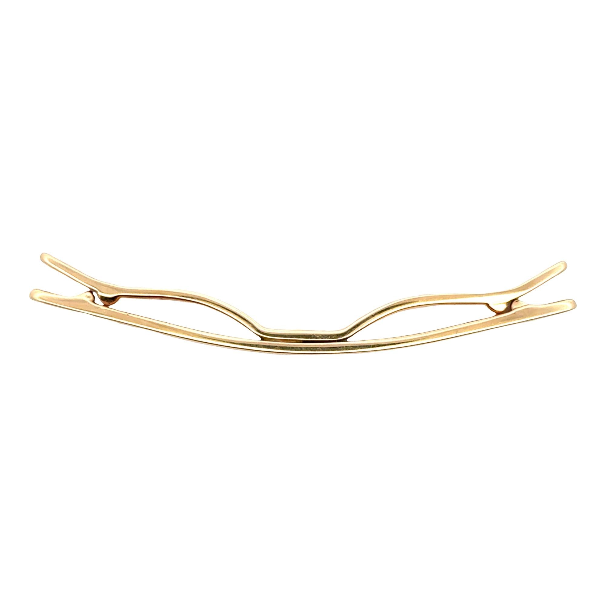 Tiffany & Company 14 Karat Yellow Gold Tie Bar Vintage