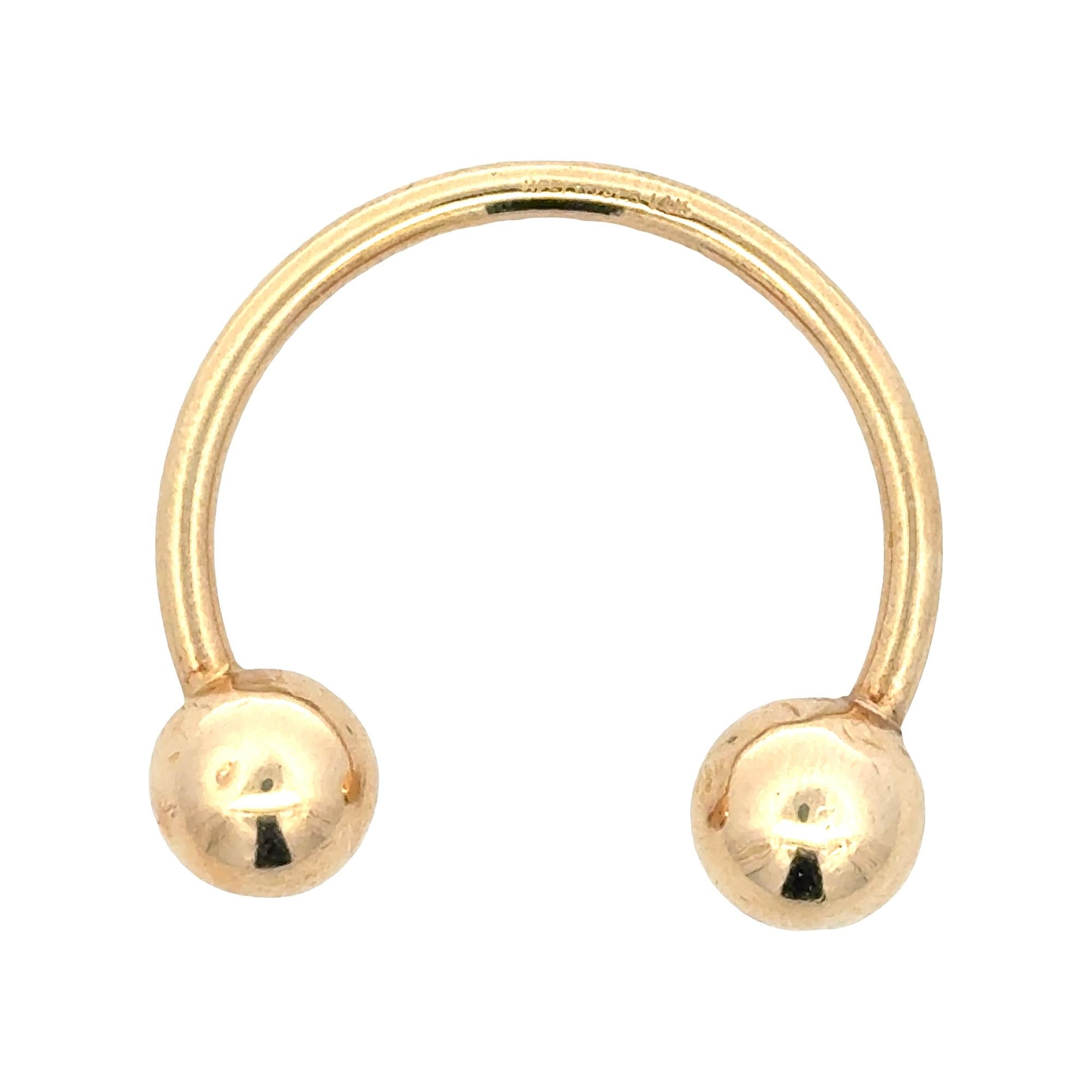Tiffany & Company 14 Karat Yellow Gold Key Ring