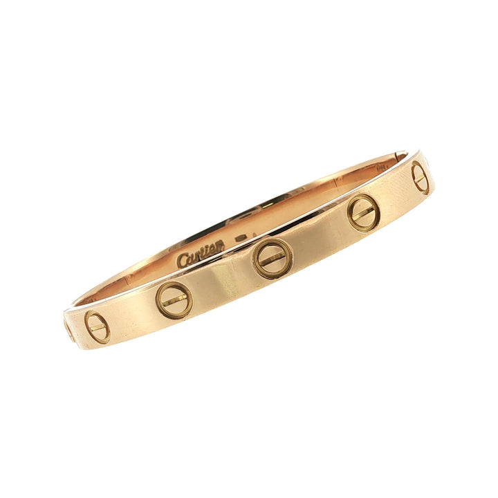 Cartier Classic LOVE Bracelet 18 Karat Yellow Gold Size 16