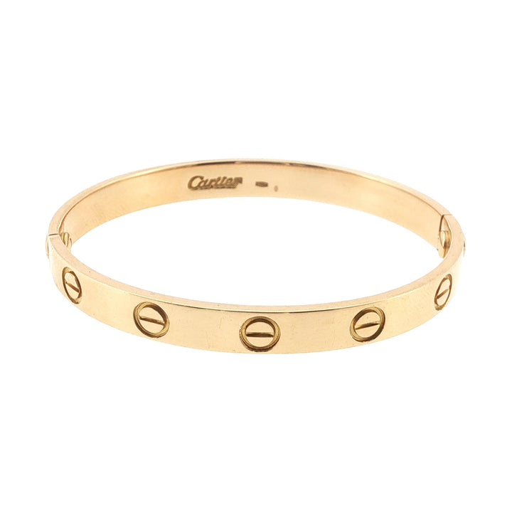 Cartier Classic LOVE Bracelet 18 Karat Yellow Gold Size 16